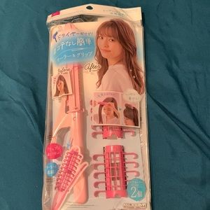 Hair curler- grip set, comb, DIY